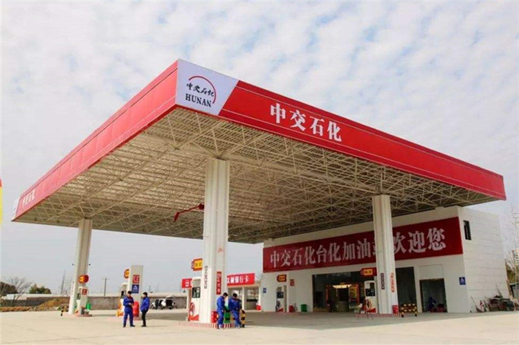 海林加油站钢结构网架案例6